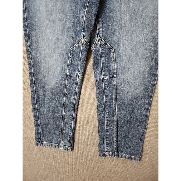 Sonoma Utility Jeans Womens 6 Blue Medium Wash Patch Pockets Stretch NEW - Picture 5 of 10
